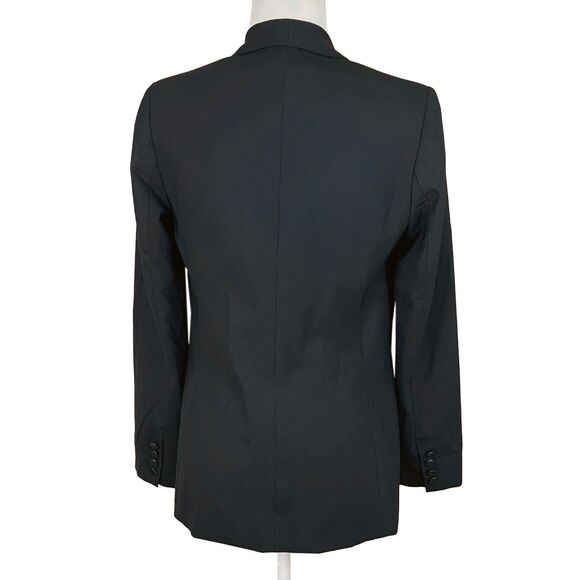 Vince Women's Single-Breasted 1-Button Blazer Size 6 Black Wool Shawl Collar - Picture 3 of 11